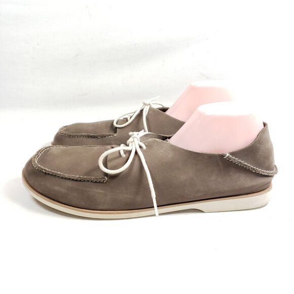 Olukai Men's Size 13 Brown Leather Casual Loafers - Picture 3 of 9